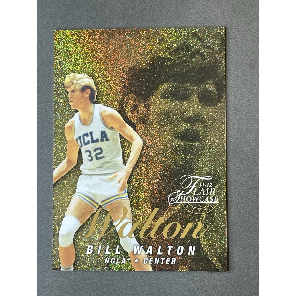 2011-12 Fleer Retro Flair Showcase Bill Walton Rare insert #’d /150 SP UCLA HOF